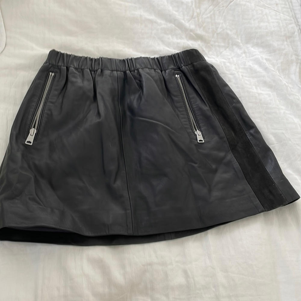 All saint’s leather mini skirt size women’s 8